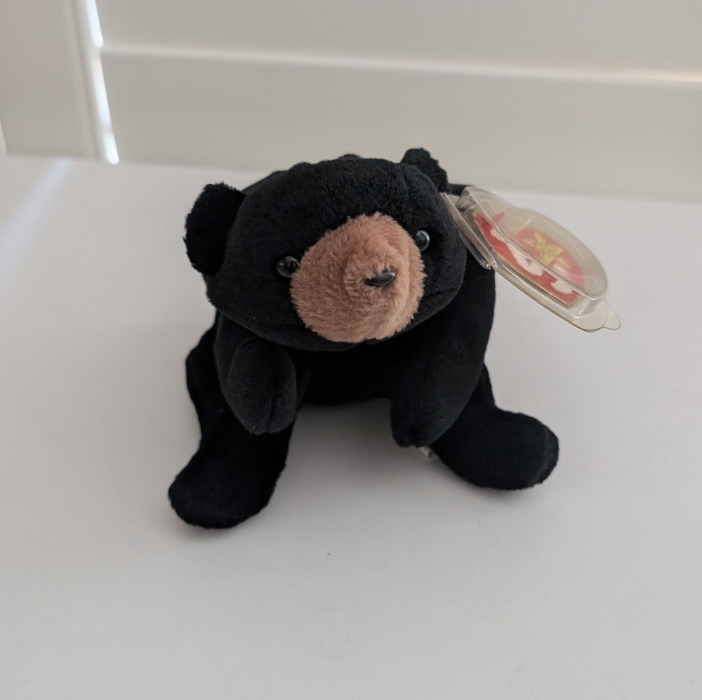 Ty Blackie The Black Bear Retired Beanie Baby From 1993